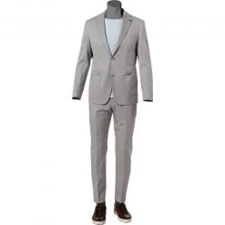 ROY ROBSON 000041391057300+001041391232500/A050 Anzug, Slim Fit, Baumwoll-Stretch, Hellgrau