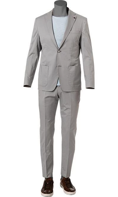 ROY ROBSON 000041391057300+001041391232500/A050 Anzug, Slim Fit, Baumwoll-Stretch, Hellgrau 4 ROY ROBSON 000041391057300+001041391232500/A050 Anzug, Slim Fit, Baumwoll-Stretch, Hellgrau – Bild 2