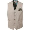 BOB Weste SHOP403 T403/sabbia Baumwolle-Leinen, Beige -Anzüge & Westen Schritte 369344 master