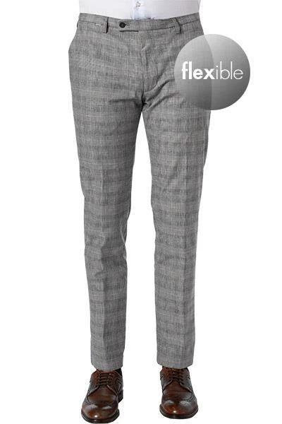 CINQUE Hose Cibravo 2123-6118/68 Baumwolle-Leinen, Blau-beige kariert , Blau-beige 4 CINQUE Hose Cibravo 2123-6118/68 Baumwolle-Leinen, Blau-beige kariert , Blau-beige – Bild 2