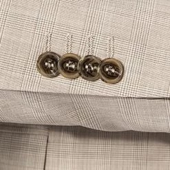 CINQUE Anzug Ciconti 2275+2175-6168/22 Schurwoll-Stretch, Beige kariert, Beige -Anzüge & Westen Schritte 369968 norm4