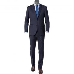 BOSS Anzug Johnstons/Lenon 50318521+50318825/401 Anzug Johnstons-Lenon, Regular Fit, Schurwolle Super120 GUABELLO, Dunkelblau, Dark blue