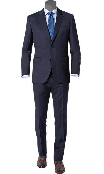 BOSS Anzug Johnstons/Lenon 50318521+50318825/401 Anzug Johnstons-Lenon, Regular Fit, Schurwolle Super120 GUABELLO, Dunkelblau, Dark blue 4 BOSS Anzug Johnstons/Lenon 50318521+50318825/401 Anzug Johnstons-Lenon, Regular Fit, Schurwolle Super120 GUABELLO, Dunkelblau, Dark blue – Bild 2