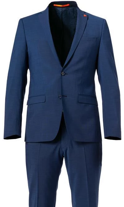 ROY ROBSON Anzug S00050391080900+1083200/A410 Extra Slim Fit, Schurwoll-Stretch, Navy meliert, Navy 5 ROY ROBSON Anzug S00050391080900+1083200/A410 Extra Slim Fit, Schurwoll-Stretch, Navy meliert, Navy – Bild 3