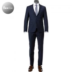 ROY ROBSON Anzug S00050461080900+1083200/A401 Extra Slim Fit, Schurwoll-Stretch, Dunkelblau