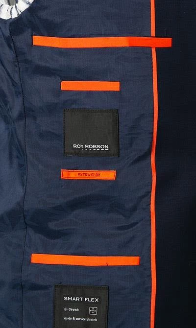 ROY ROBSON Anzug S00050461080900+1083200/A401 Extra Slim Fit, Schurwoll-Stretch, Dunkelblau 9 ROY ROBSON Anzug S00050461080900+1083200/A401 Extra Slim Fit, Schurwoll-Stretch, Dunkelblau – Bild 7