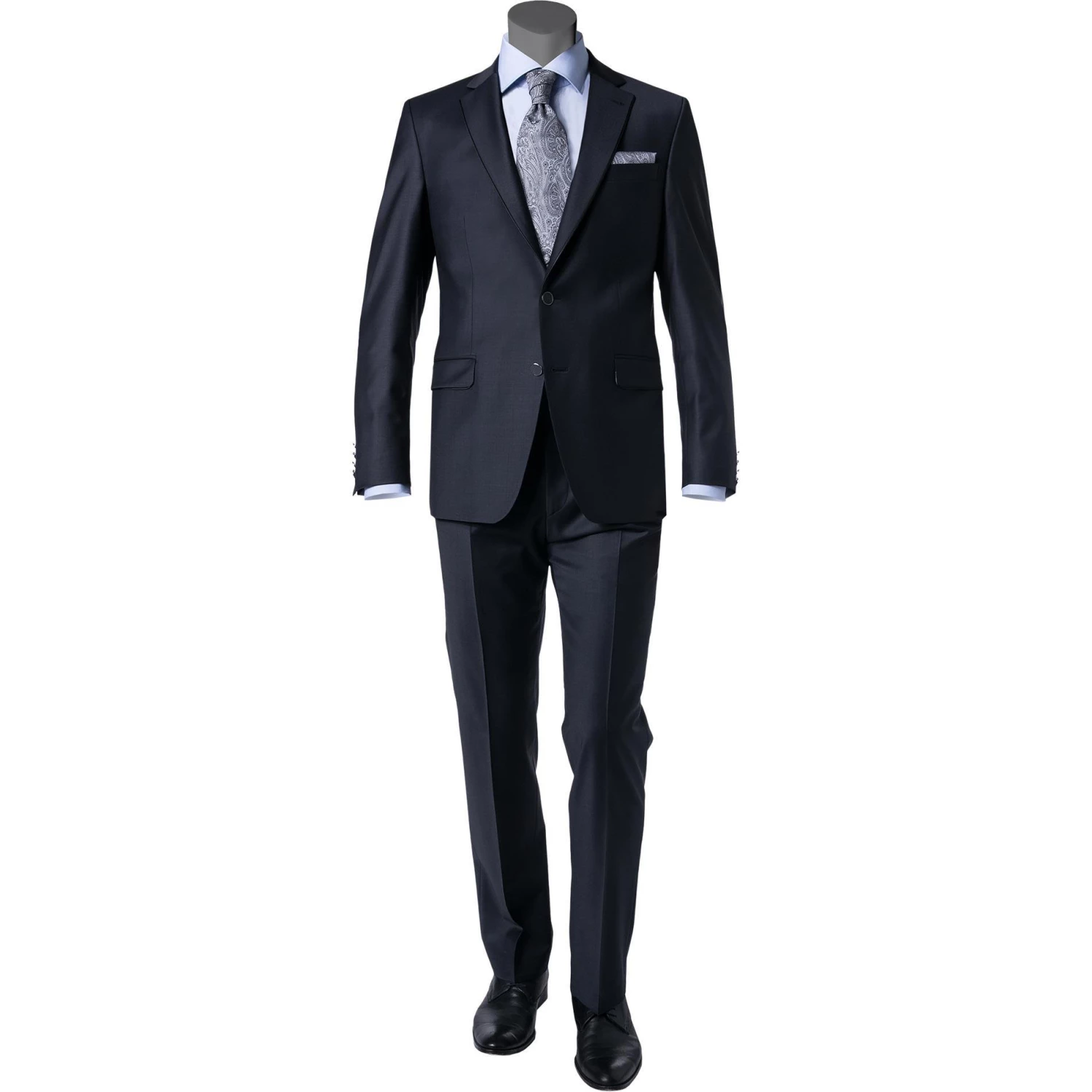 DIGEL Anzug 1009342/120210+114001/20 Modern Fit, Schurwolle, Nachtblau 3 DIGEL Anzug 1009342/120210+114001/20 Modern Fit, Schurwolle, Nachtblau