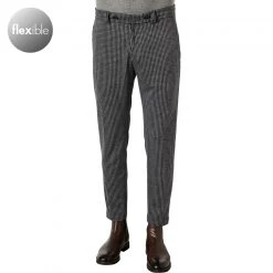 CINQUE Hose Cijuno 2186-7197/68 Jersey, Grau-schwarz kariert, Grau-schwarz