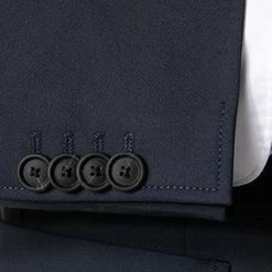 BOSS Anzug Hanry-Genius 50460650+671/402 Reise-Anzug Hanry-Genius, Slim Fit, MIkrofaser-Stretch, Dunkelblau -Anzüge & Westen Schritte 373899 norm4