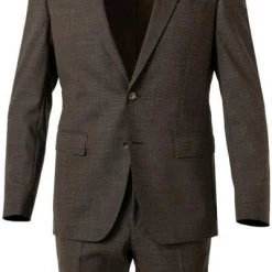 BOSS Anzug Huge-Genius 50460491+474/308 Slim Fit, Schurwolle, Braun meliert, Braun -Anzüge & Westen Schritte 373919 norm2