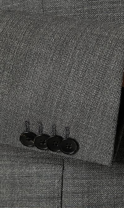 BOSS Anzug Huge-Genius 50460491+474/030 Slim Fit, Schurwolle, Grau meliert, Grau 7 BOSS Anzug Huge-Genius 50460491+474/030 Slim Fit, Schurwolle, Grau meliert, Grau – Bild 5