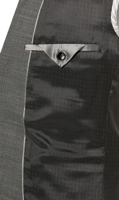 BOSS Anzug Huge-Genius 50460491+474/030 Slim Fit, Schurwolle, Grau meliert, Grau 8 BOSS Anzug Huge-Genius 50460491+474/030 Slim Fit, Schurwolle, Grau meliert, Grau – Bild 6