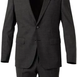 BOSS Anzug Huge-Genius 50460491+474/001 Slim Fit, Schurwolle, Schwarz meliert, Schwarz -Anzüge & Westen Schritte 373921 norm2