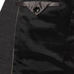 BOSS Anzug Huge-Genius 50460491+474/001 Slim Fit, Schurwolle, Schwarz meliert, Schwarz -Anzüge & Westen Schritte 373921 norm5