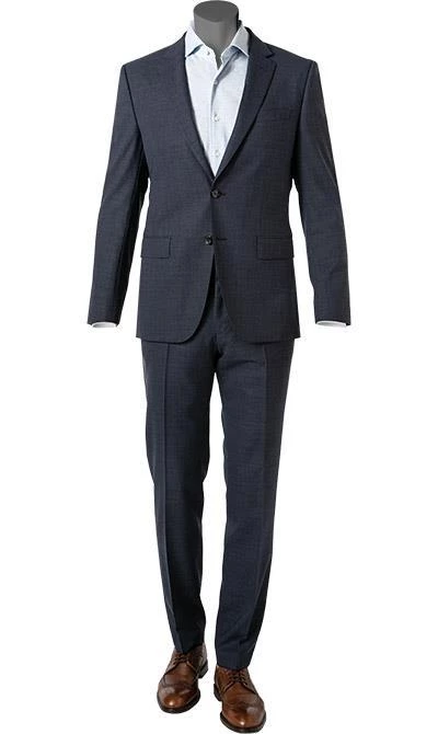 BOSS Anzug Huge-Genius 50460491+474/404 Slim Fit, Schurwolle, Dunkelblau meliert, Dunkelblau 4 BOSS Anzug Huge-Genius 50460491+474/404 Slim Fit, Schurwolle, Dunkelblau meliert, Dunkelblau – Bild 2