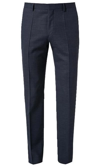 BOSS Anzug Huge-Genius 50460491+474/404 Slim Fit, Schurwolle, Dunkelblau meliert, Dunkelblau 10 BOSS Anzug Huge-Genius 50460491+474/404 Slim Fit, Schurwolle, Dunkelblau meliert, Dunkelblau – Bild 8