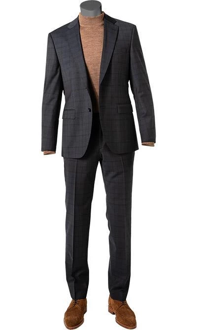 BOSS Anzug Jasper-Leon 50442567+574/410 Regular Fit, Navy kariert, Navy 4 BOSS Anzug Jasper-Leon 50442567+574/410 Regular Fit, Navy kariert, Navy – Bild 2