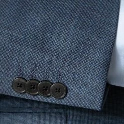 BOSS Anzug Jasper-Leon 50460512+489/420 Regular Fit, Reine Schurwolle, Blau , Blau -Anzüge & Westen Schritte 373938 norm4