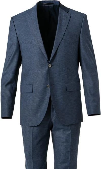 BOSS Anzug Jasper-Leon 50460507+516/425 Regular Fit, Schurwolle, Blau meliert, Blau 5 BOSS Anzug Jasper-Leon 50460507+516/425 Regular Fit, Schurwolle, Blau meliert, Blau – Bild 3