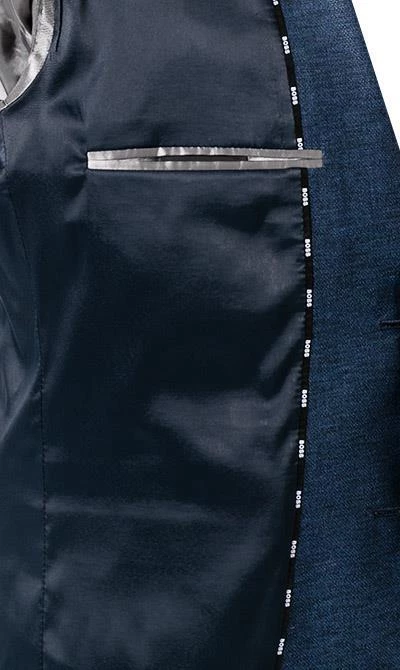 BOSS Anzug Jasper-Leon 50460507+516/425 Regular Fit, Schurwolle, Blau meliert, Blau 9 BOSS Anzug Jasper-Leon 50460507+516/425 Regular Fit, Schurwolle, Blau meliert, Blau – Bild 7