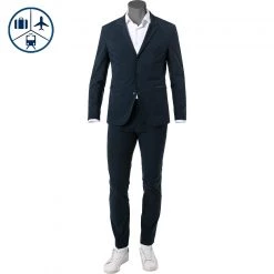 HUGO Anzug Hug-Tec 50457172/402 Reise-Anzug Hug-Tec, Slim Fit, Mikrofaser waschbar, Dunkelblau
