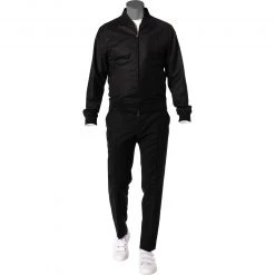 BOSS Anzug Hanry/Genius 50458797+788/001 Anzug Hanry-Genius, Slim Fit, Schurwoll-Stretch, Schwarz