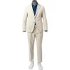 BOSS Anzug Hanry-Perin 50460031+58977/131 Slim Fit, Cord, Ecru , Ecru