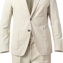 BOSS Anzug Hanry-Perin 50460031+58977/131 Slim Fit, Cord, Ecru , Ecru -Anzüge & Westen Schritte 374956 norm2
