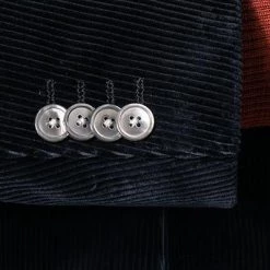 BOSS Anzug Hanry-Perin 50460031+58977/404 Slim Fit, Cord, Dunkelblau -Anzüge & Westen Schritte 374957 norm4