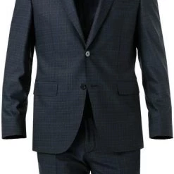 BOSS Anzug Jasper-Leon 50460521+522/402 Regular Fit, Schurwoll-Stretch, Dunkelblau -Anzüge & Westen Schritte 375025 norm2