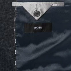 BOSS Anzug Jasper-Leon 50460521+522/402 Regular Fit, Schurwoll-Stretch, Dunkelblau -Anzüge & Westen Schritte 375025 norm5