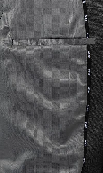 BOSS Anzug Jasper-Leon 50460586+2601/030 Regular Fit, Jersey halbgefüttert, Grau meliert, Mittelgrau 9 BOSS Anzug Jasper-Leon 50460586+2601/030 Regular Fit, Jersey halbgefüttert, Grau meliert, Mittelgrau – Bild 7