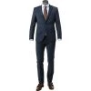 DIGEL Anzug Allan-Apollo 128001+118001/99725/22 Slim Fit, Schurwoll-Stretch, Dunkelblau meliert, Dunkelblau