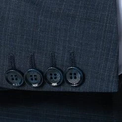 DIGEL Anzug Allan-Apollo 128001+118001/99725/22 Slim Fit, Schurwoll-Stretch, Dunkelblau meliert, Dunkelblau -Anzüge & Westen Schritte 375062 norm4