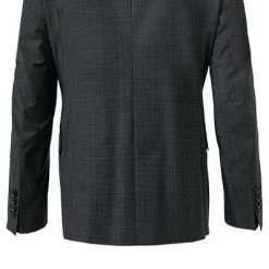 DIGEL Anzug Allan-Apollo 128001+118001/99725/42 Slim Fit, Schurwoll-Stretch, Graphit meliert, Graphit -Anzüge & Westen Schritte 375064 norm3