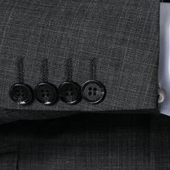 DIGEL Anzug Allan-Apollo 128001+118001/99725/42 Slim Fit, Schurwoll-Stretch, Graphit meliert, Graphit -Anzüge & Westen Schritte 375064 norm4