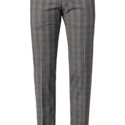 DIGEL Hose Nanno110141/99727/45 Extra Slim Fit, Viskose-Stretch, Grau kariert , Mittelgrau -Anzüge & Westen Schritte 375078 norm2