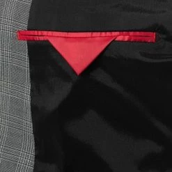 DIGEL Nate-Nanno 120296+110141/99727/45 Anzug, Extra Slim Fit, Viskose-Stretch, Grau kariert , Mittelgrau -Anzüge & Westen Schritte 375081 norm5