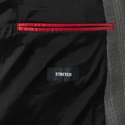 DIGEL Nate-Nanno 120296+110141/99727/45 Anzug, Extra Slim Fit, Viskose-Stretch, Grau kariert , Mittelgrau -Anzüge & Westen Schritte 375081 norm6