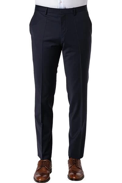 HUGO Hose Hesten 50446520/405 Extra Slim Fit, Schurwoll-Stretch, Nachtblau 4 HUGO Hose Hesten 50446520/405 Extra Slim Fit, Schurwoll-Stretch, Nachtblau – Bild 2