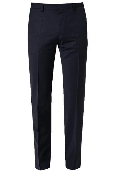 HUGO Hose Hesten 50446520/405 Extra Slim Fit, Schurwoll-Stretch, Nachtblau 5 HUGO Hose Hesten 50446520/405 Extra Slim Fit, Schurwoll-Stretch, Nachtblau – Bild 3