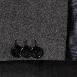 HUGO Anzug Arti-Hesten 50446523+520/028 Extra Slim Fit, Schurwoll-Stretch, Grau meliert, Grau -Anzüge & Westen Schritte 375105 norm4