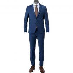 HUGO Anzug Arti-Hesten 50446523+520/463 Extra Slim Fit, Schurwoll-Stretch, Marine
