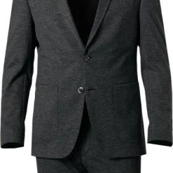 DIGEL Anzug Edison-Sergio 120163+110219/99770/40 Modern Fit, Jersey waschbar, Asphaltgrau meliert, Asphaltgrau -Anzüge & Westen Schritte 375112 norm2
