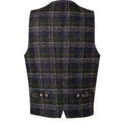 ROY ROBSON Weste 005055331708300/H310 Schurwolle, Grün-blau kariert, Grün-blau -Anzüge & Westen Schritte 375938 norm2