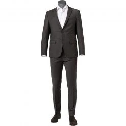 Daniel Hechter Anzug 15231+25230/112180/480 Modern Fit, Schurwoll-Stretch, Graubraun meliert, Graubraun