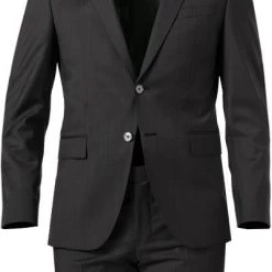 BOSS Anzug Jasper-Leon 50460471+465/203 Regular Fit, Schurwoll-Stretch, Graubraun, Grau-braun -Anzüge & Westen Schritte 376858 norm2