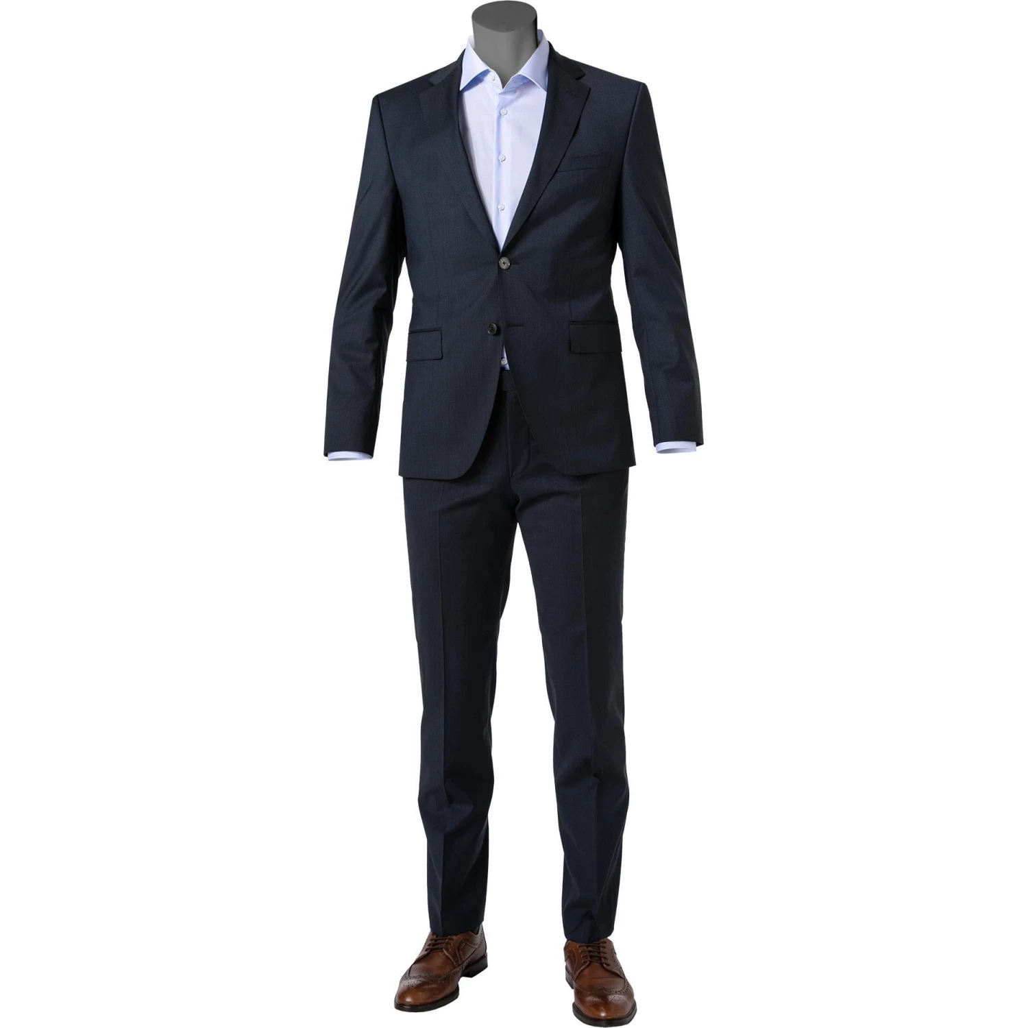 BOSS Anzug Jasper-Leon 50460471+465/404 Regular Fit, Schurwoll-Stretch, Dunkelblau 3 BOSS Anzug Jasper-Leon 50460471+465/404 Regular Fit, Schurwoll-Stretch, Dunkelblau