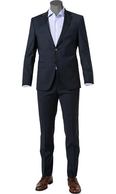 BOSS Anzug Jasper-Leon 50460471+465/404 Regular Fit, Schurwoll-Stretch, Dunkelblau 4 BOSS Anzug Jasper-Leon 50460471+465/404 Regular Fit, Schurwoll-Stretch, Dunkelblau – Bild 2