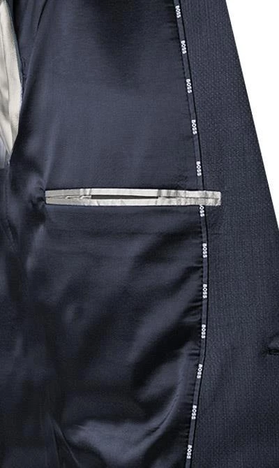 BOSS Anzug Jasper-Leon 50460471+465/404 Regular Fit, Schurwoll-Stretch, Dunkelblau 9 BOSS Anzug Jasper-Leon 50460471+465/404 Regular Fit, Schurwoll-Stretch, Dunkelblau – Bild 7